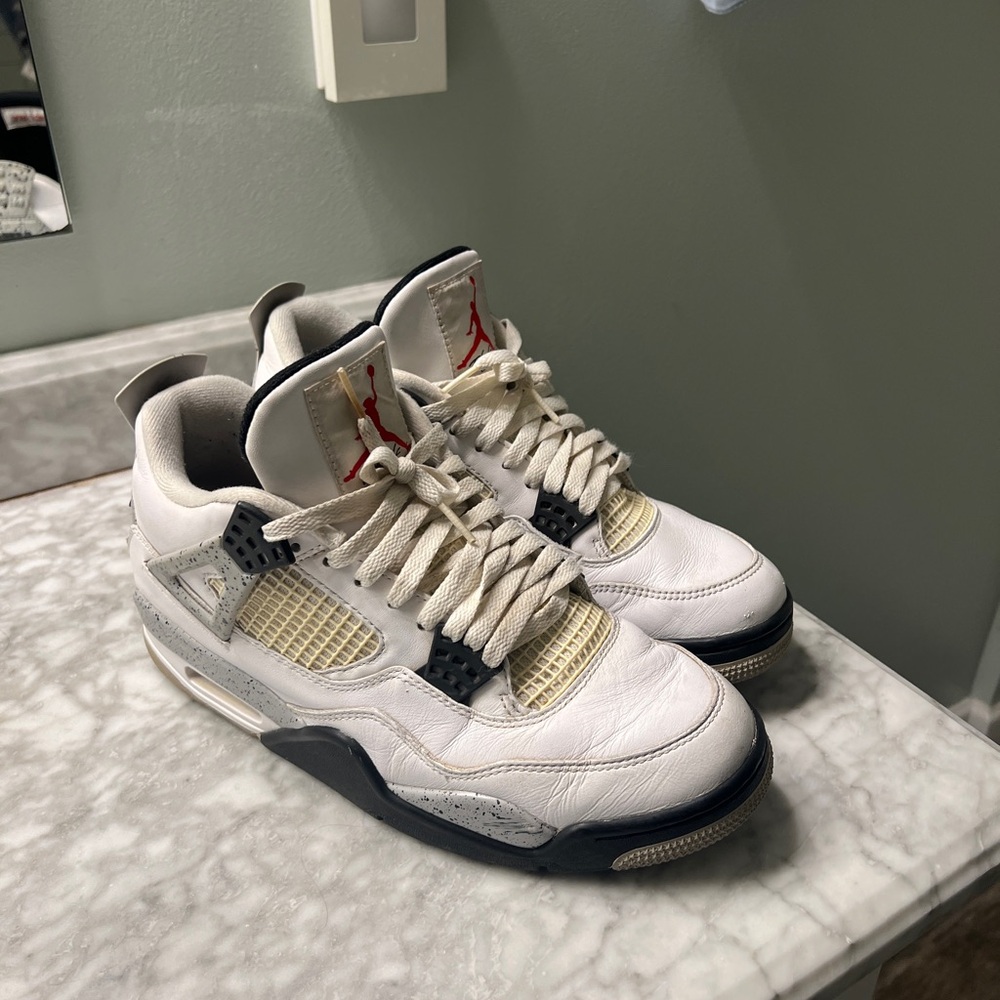 2016 Jordan 4 White Cement